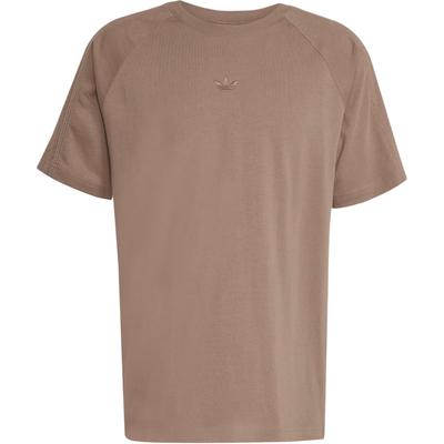 Originals Solid Color Logo Round Neck Loose Fit Short Sleeve T-Shirt Men Tops Brown JW1032