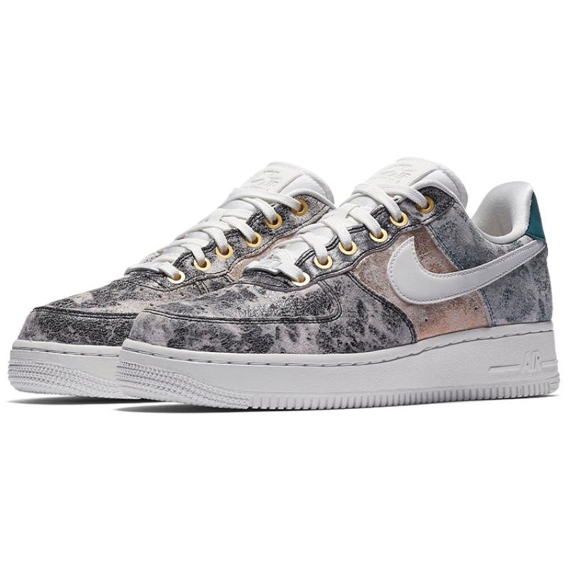 Nike Air Force 1 Low Metallic Leather Women's Sneakers AO1017-100
