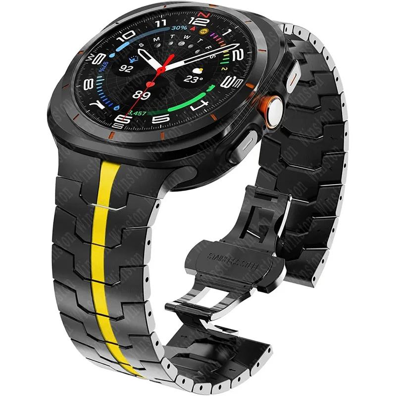 Bracelet for Samsung Galaxy Watch Ultra 2025 Correa Stainless Steel Metal Band for Samsung Ultra 7 Galaxy Ultra 47MM Wrist Strap