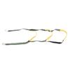Boat Rope Ladder 3 Step Foldable Soft Swim Ladder for Inflatable Boat Kayak Canoe Fluorescent Green