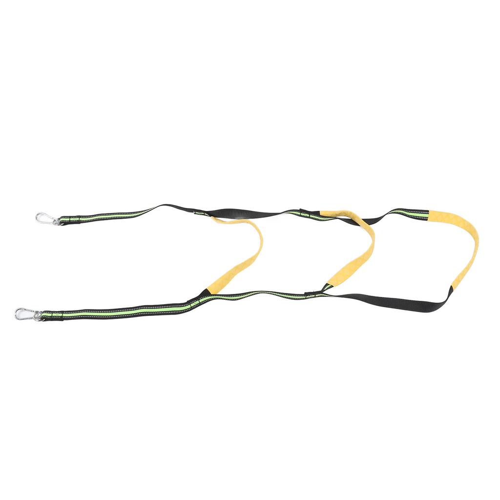 Boat Rope Ladder 3 Step Foldable Soft Swim Ladder for Inflatable Boat Kayak Canoe Fluorescent Green