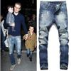 2017 Herren Europäische & Amerikanische Slim Straight Ripped Jeans, Beckham Stil, Übergröße