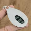 Natural Green Rice Jasper Gemstone Pendant 925 Sterling Silver Jewelry For Girls