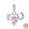 New 100% 925 Silver Pumpkin Car Princess & Cactus Pendant Fit 925 Bracelet Jewelry Making Women Gift