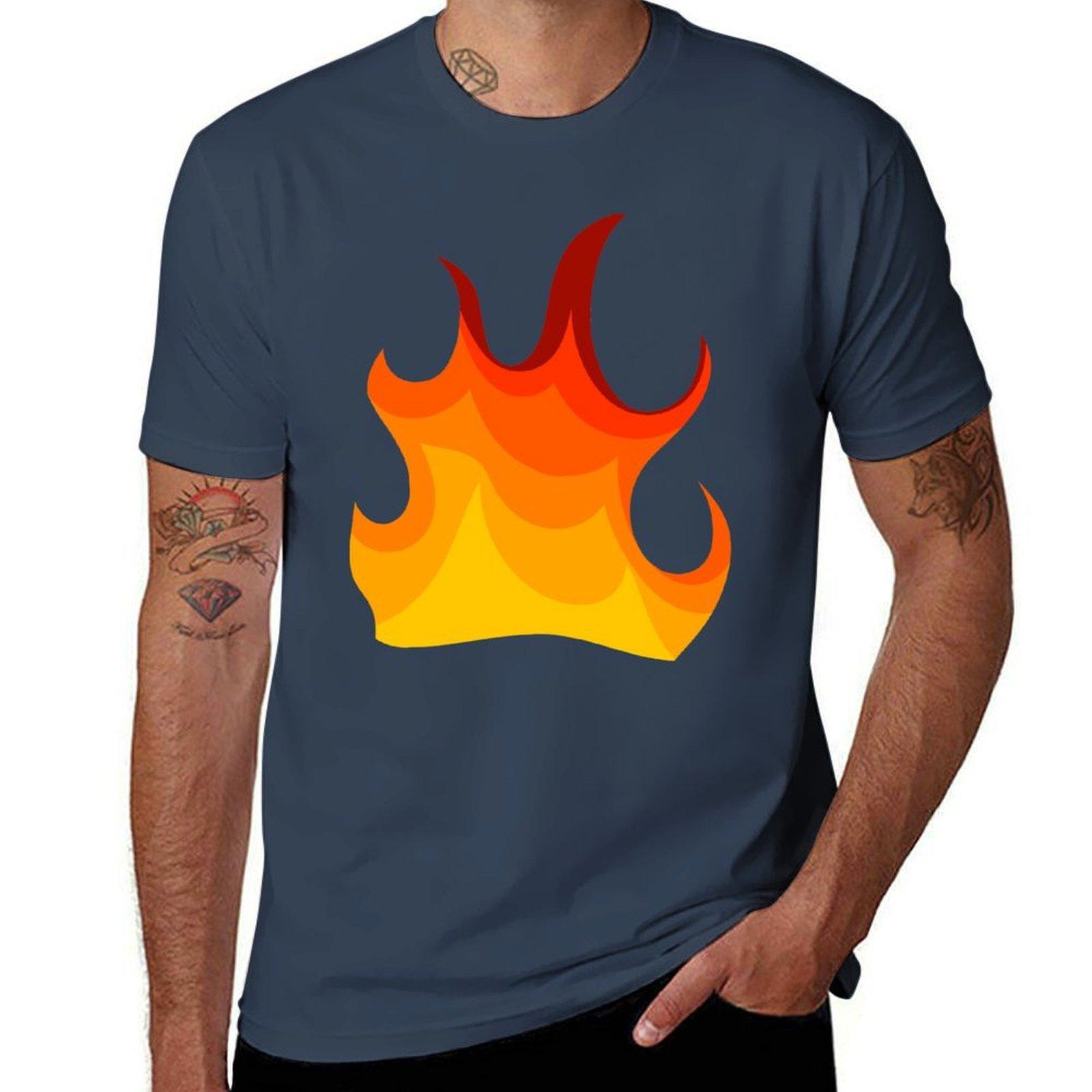 Artsy Fire Tshirt Antipilling Casual Tshirt S