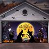 Halloween Witch Pumpkin Garage Door Banner Decoration Pography Backdrop Outdoor Walls Events Background Props Party Supplies 251010BJ
