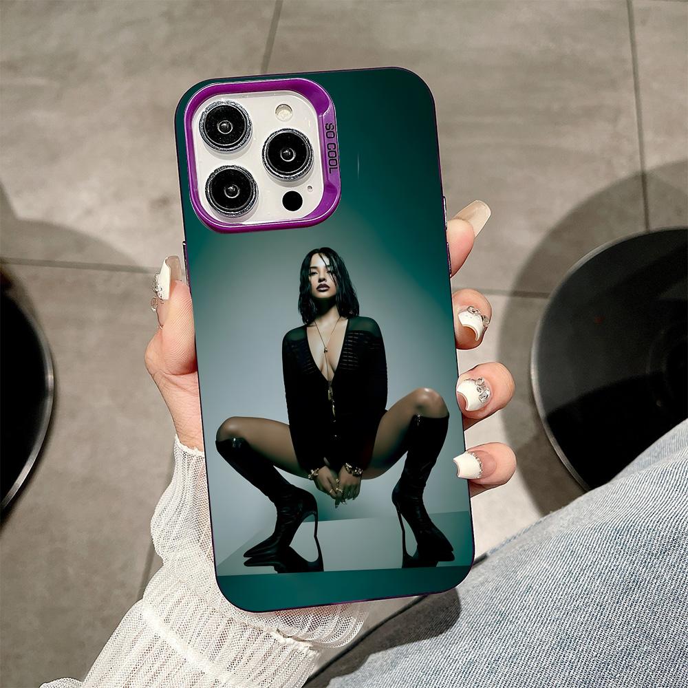 Fashion Becky G Purple Translucent Mobile Phone Case for iPhone 17 16 15 14 13 12 11 X XR XS Air Pro Max Plus Colorful Cover