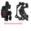 BB7 Mountain Bike Disc Brake Set: Front & Rear Calipers with Square/Round Pads for Bikes & Electric Scooters