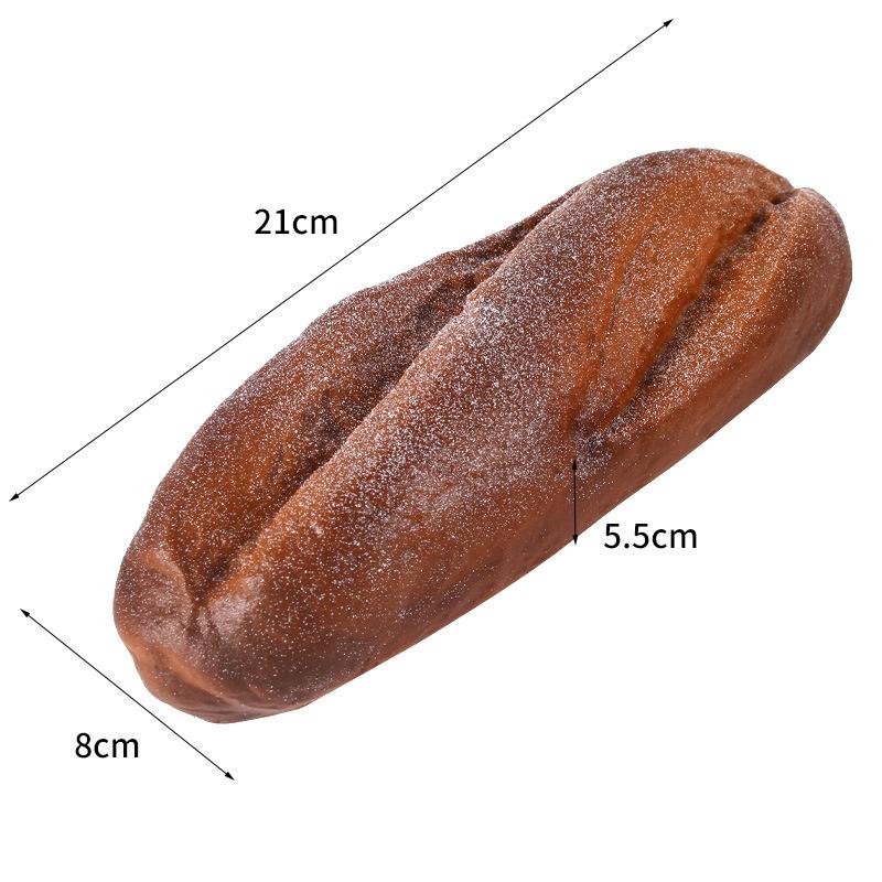 Umělý chléb Dort Toast Měkký PU Model bagety Potravina Falešný chléb Simulační ozdoby Pekárna Dekor Fotografie Rekvizity