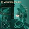 Vibrating Ring, Ring Vibrator with 10 Vibration Patterns, Silicone Adult Sex Toys, Female Couple G-spot Clitoral Vibrator, Adult Sex Toys