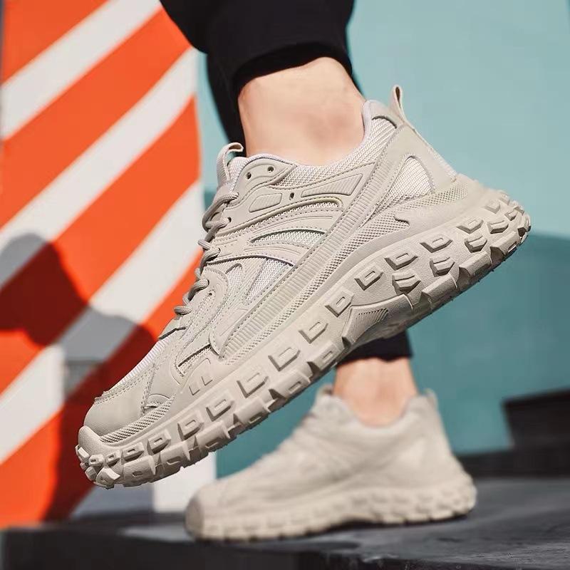 Dad Shoes Spring Mesh Breathable Wear-resistant Casual Shoes Anti-slip Tire Soles Sports Running Shoes Men's Shoes