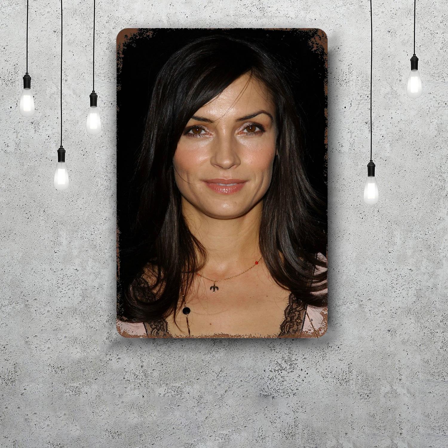 

famke janssen Retro Vintage Tin Sign Poster Decorative Plaque Metal Plate Wall Decor 20x30cm（7.8x11.8inch）