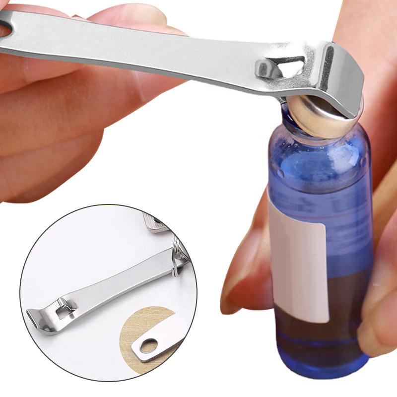 1 buc. Deschidetor de flacoane cu lichid oral, din oțel inoxidabil, instrument medical pentru asistentă medicală, fiole portabile, deschizător de conserve, accesorii de bucătărie