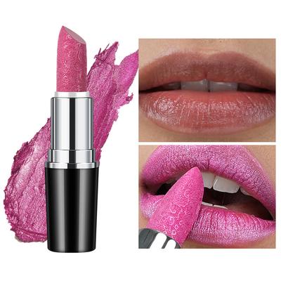 Carved Lipstick Pearl Lipstick Non-stick Cup Long-lasting Moisturizing Lipstick Non-fading Glitter Lipstick Preservative-free