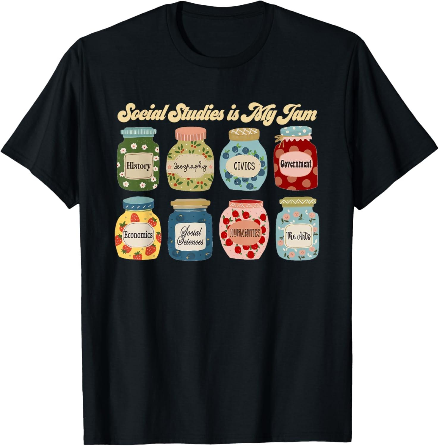 Social Studies is My Jam History Teacher Back To School T-Shirt S
