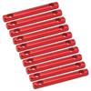 10 Pcs Aluminum Alloy Dual Holes Tent Line Stopper Cord Adjuster Tent Rope Tensioner Buckle