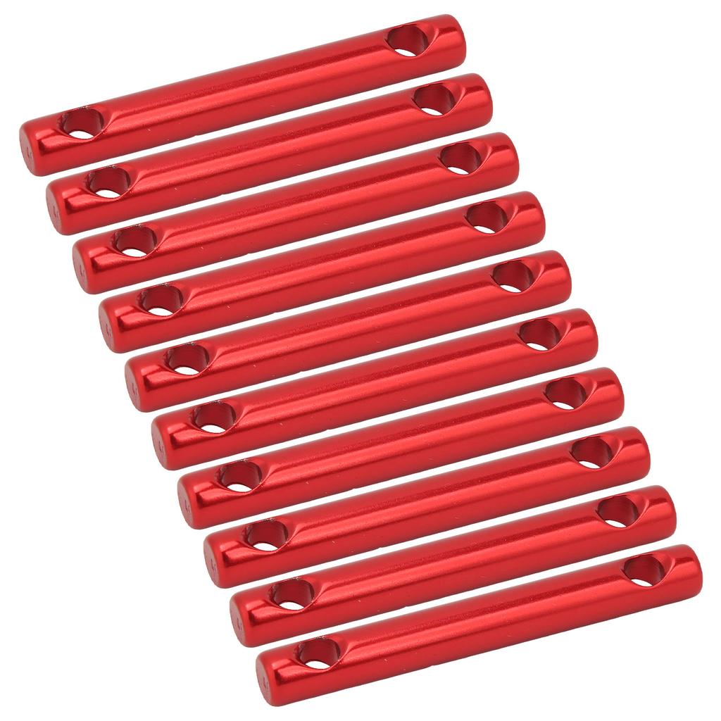 10 Pcs Aluminum Alloy Dual Holes Tent Line Stopper Cord Adjuster Tent Rope Tensioner Buckle