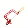 Coping Saw Aluminum Alloy Frame Fret Saw with Diamond Wire Jigsaws for Jade Stone Ceramic Glass Wood Metal Accurate Cutting