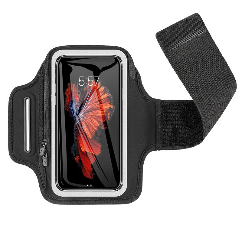 HAISSKY Zipper Sport Running Bags Armband Bag For iPhone 17 16 Pro Max 16E 17 Air 15 14 Samsung Xiaomi Outdoor Fitness Arm Pouch 6