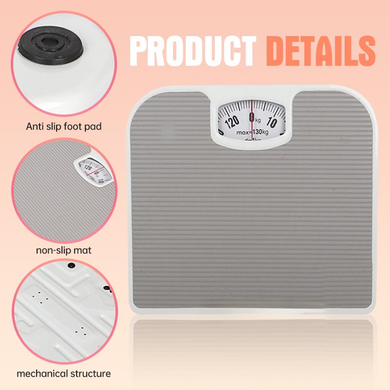 Scale for Body Weight Mechanical Portable Weighing Scales Precision Spring Bathroom Mechanical Home Weighing Dial Balance Body