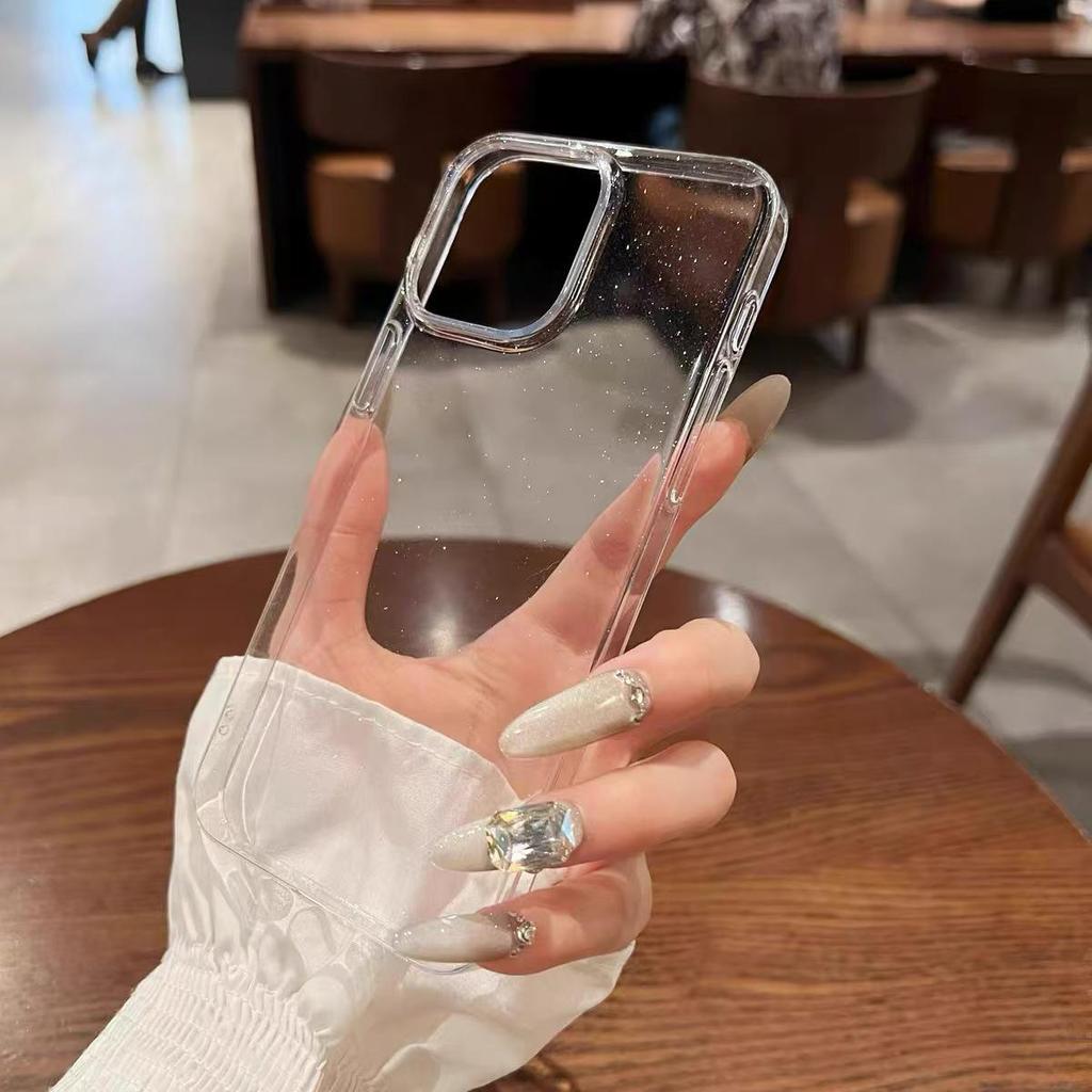 Transparent Glitter Drop-proof Case for iPhone 11-16 & 12-15 Pro Max