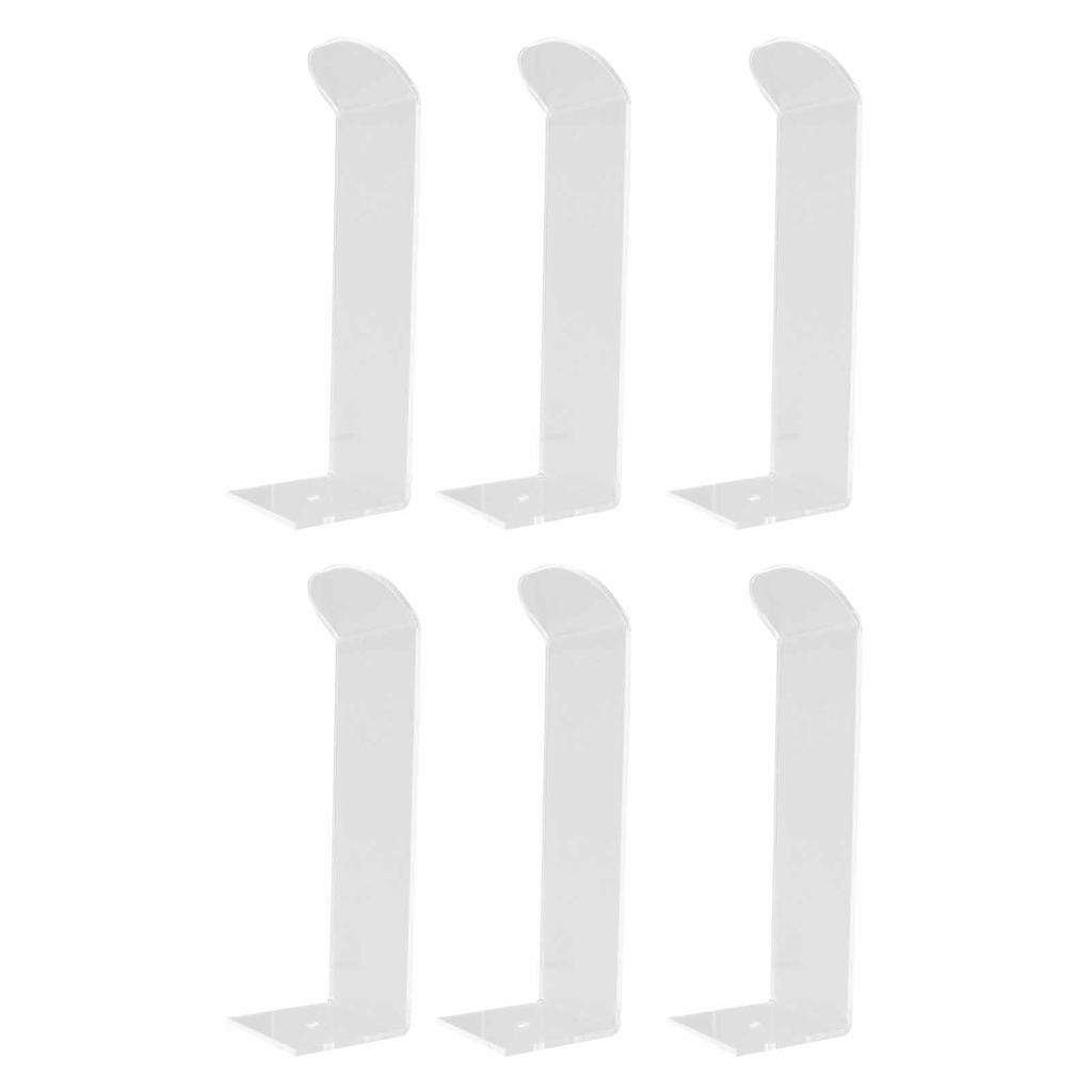 6 Stück Klebehuthaken Minimalistische Acryl-Wandhuthalter Dekorative Huthalter Aufbewahrungsorganizer für Baseballkappe