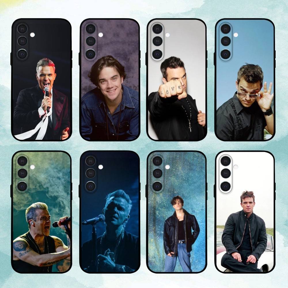 Singer R-Robbie W-Williams Phone Case For Samsung A73,72,71,A52,51,40,41,A22,A32,31,A13, Soft Black Shell