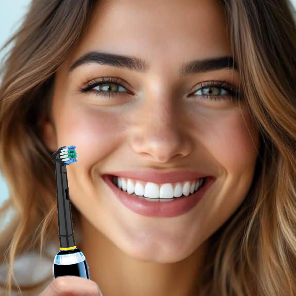 Braun Compatible Electric Toothbrush Replacement Brush Pack of Professional Electric Toothbrush Heads for Ideal for Home Use Oral-B Heads, 12, Oral-B,