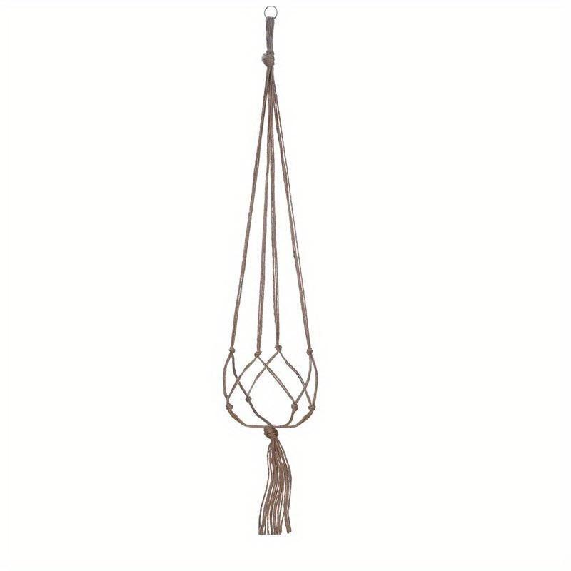 

Садоводство и озеленение Креативный сетчатый мешок для цветочного горшка Плетеный сетчатый мешок из хлопкового шпагата Подвесная корзина Подвесная веревка для мясного растения Подвеска one layer