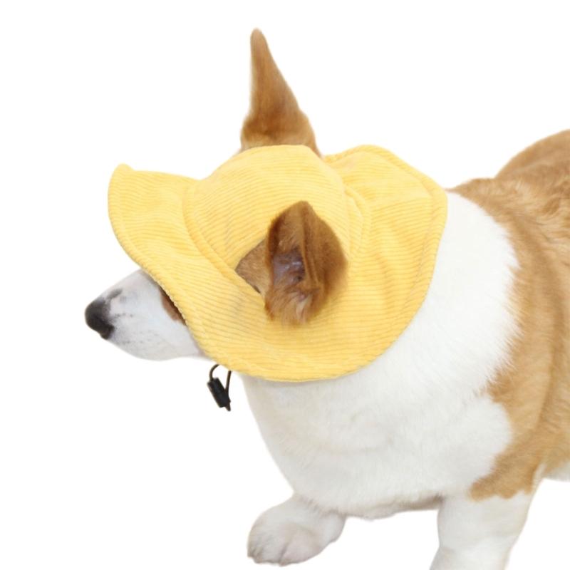 Safety Dogs Baseball Caps with Stretch Chin Rope Fashion Cool Dogs Cats Hat Baseball Caps Pet Protects Ridding Caps