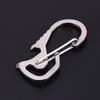 Lifter Sechskantschraubendreher Flaschenöffner Schlüsselring Schlüsselanhängerhaken Outdoor Edelstahl Karabiner Kappe Multitool Wanderzubehör
