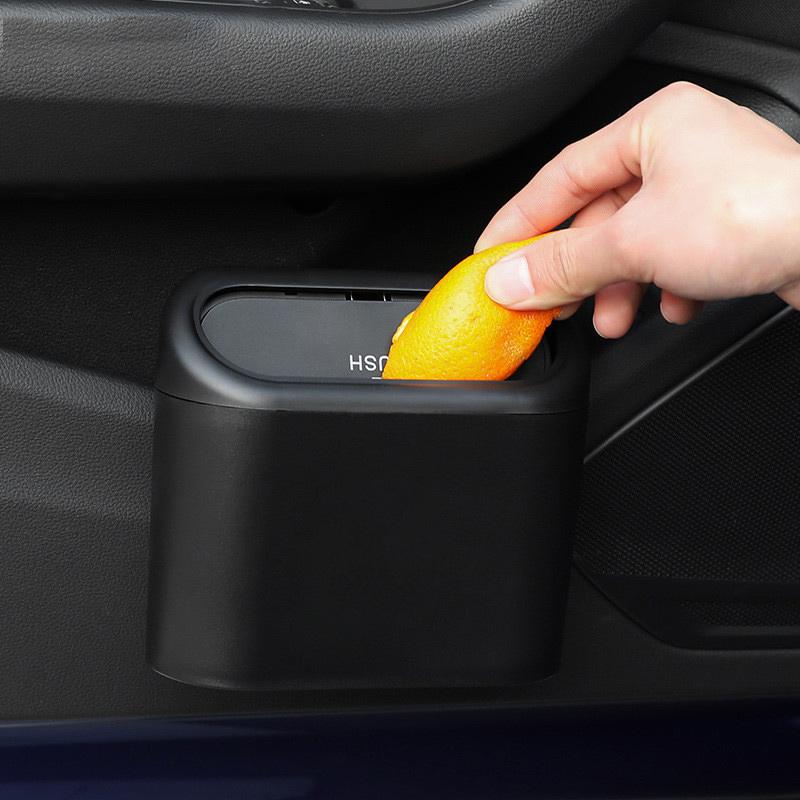 Hanging Car Trash Can Vehicle Garbage Dust Case Storage Box For Mercedes Benz AMG CLA GLA W203 W210 W211 W213 W204 Accessories HO1