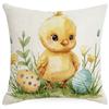 New Easter Pillowcase Country Cartoon Rabbit Easter Egg Pillowcase Sofa Cushion Pillowcase
