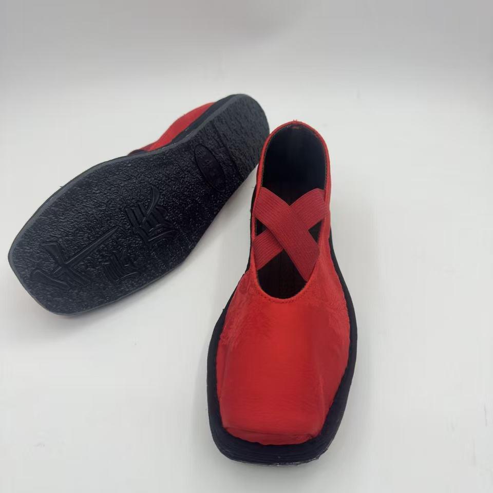 Spring & Autumn Retro Square Toe Ballet Flats