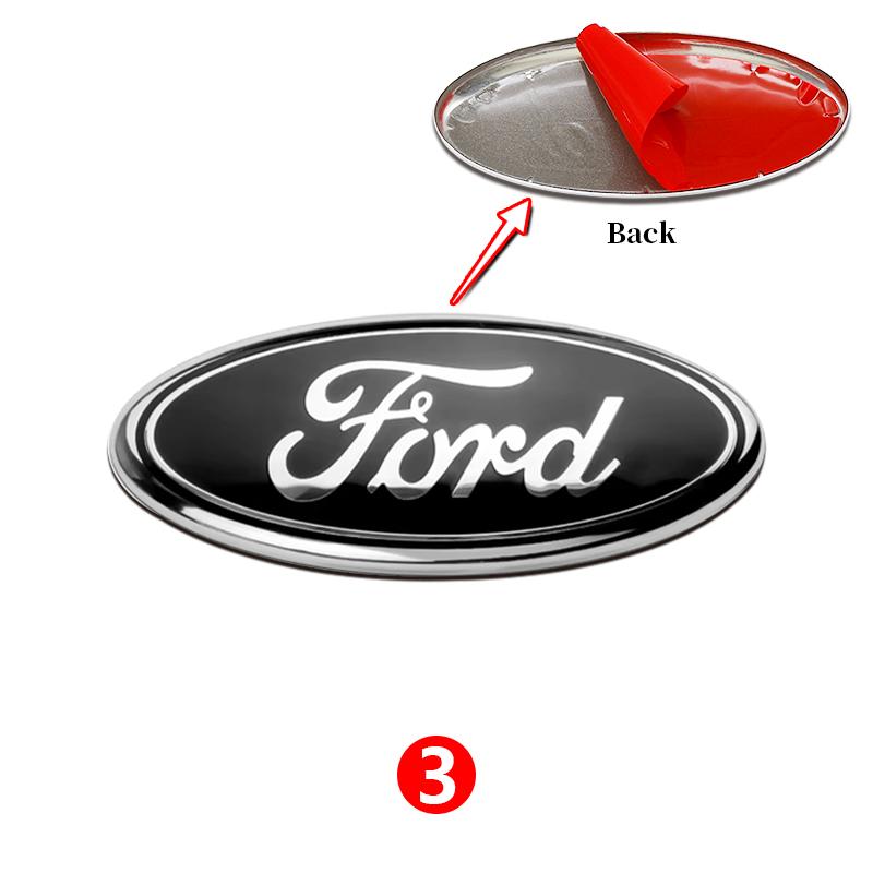 11,5cm Aluminium Frontgrill Heckklappen-Emblem Abdeckung Für Ford Focus MK3 MK2 Mondeo S-MAX Kuga Fiesta Ranger Auto Tuning