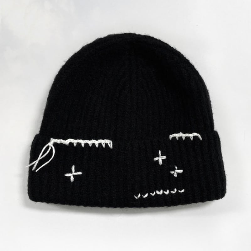 Rubati Hand Stitched Beanie_BLACK
