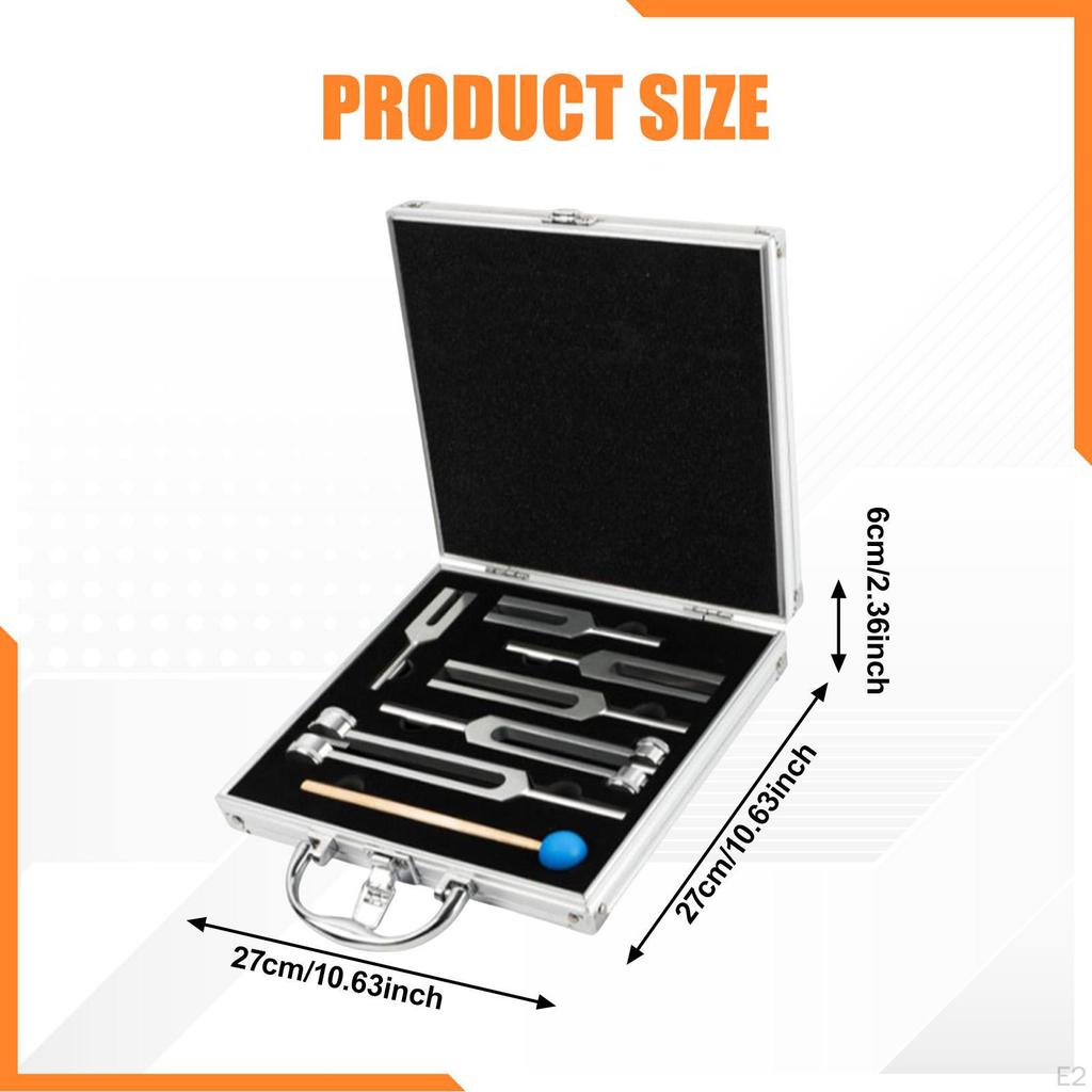 Tuning Forks for Heals Set Ear Care Meditation Mindful Practice Gift Yoga Accessories Sound Tool