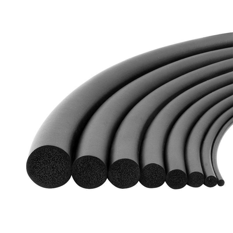 EPDM Foam Rubber Seal Strip for Electrical Cabinets and Furniture (Black)