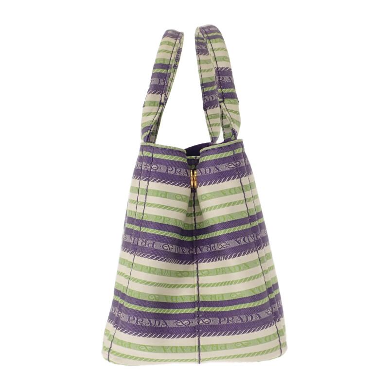 PRADA  1BG439 2WAY bag purple/green canvas Women