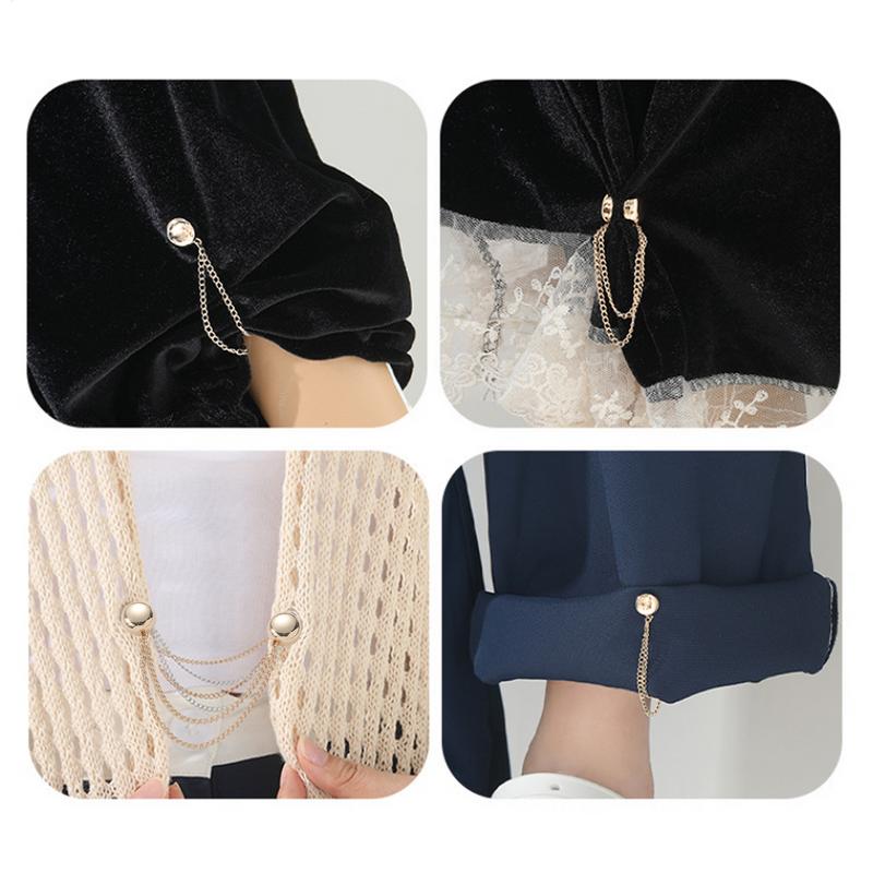 New 1PCS Magnetic Clothing Clips Multi-Function Magnetic Strength Buttons Clips Pinless Brooch Clips For Women Clothes Cardigans