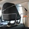 Car Seat Coat Hanger Stainless Steel Telescopic Adjustable Auto Organizer Auto Coat Hanger for Travel Road Trip Driving Summer