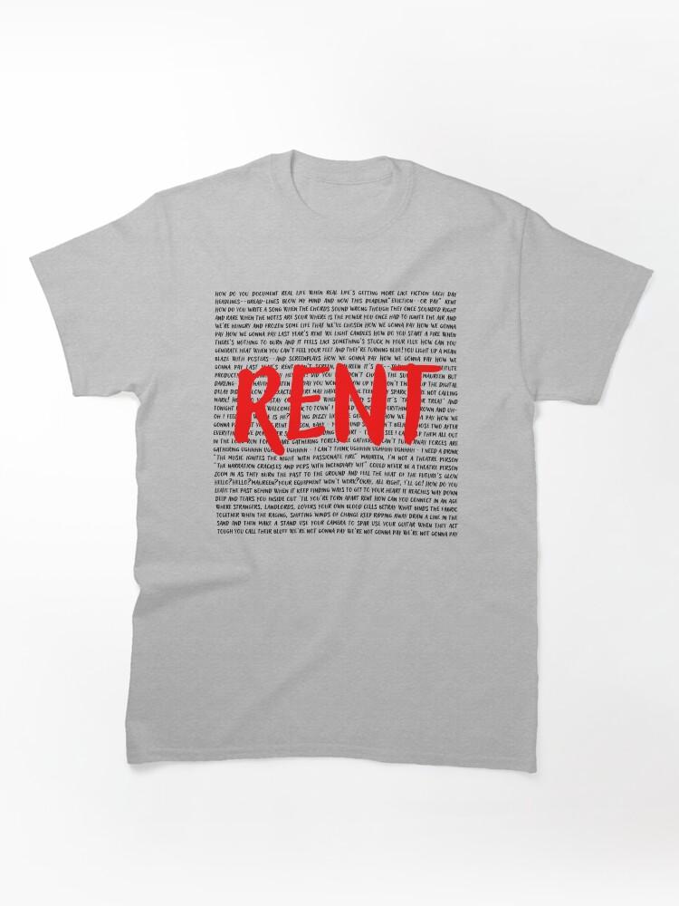 Rent a Hero Rent lyrics Classic Unisex T-Shirt