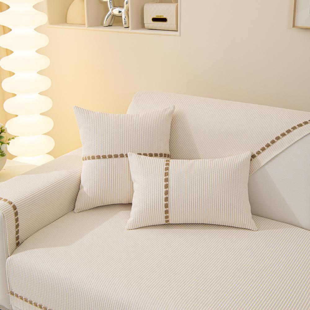 Herbst- und Winter-Neue Chenille-Sofa-Kissen Rutschfestes Sitzkissen All-Inclusive Universeller Leder-Sofa-Bezug Vier-Jahreszeiten Universeller Bezug