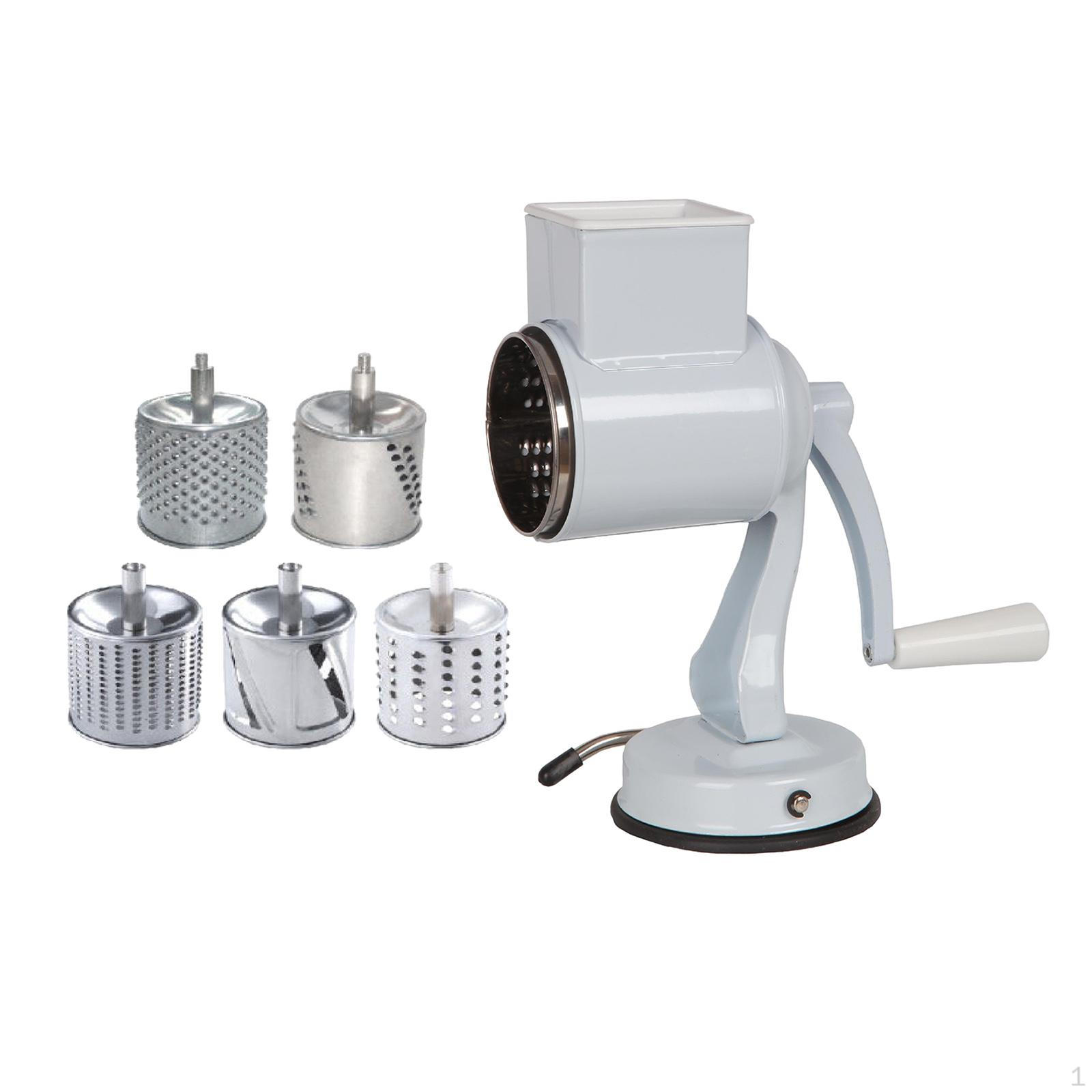 Food Mills Nut 5 Manual Suction Drum Strong Walnut Rotary for Vegetable Adults белый