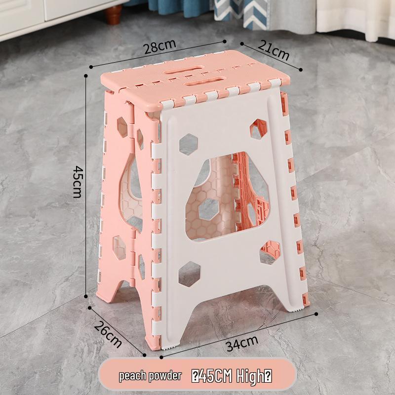 Foldable Thickened Multi-Use Stool: Fishing, Outdoor, Dining, Plastic/High/Low