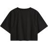 Calvin Klein Letter Print Cool Sun Protection Quick-Dry Loose Short Sleeve T-Shirt Women Tops Space-Black J222366BEH