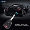 ECCPP 2X New Replacement Remote Car Key Fob Combo 4-Button Uncut for Chrysler Dodge Jeep OHT692427AA, OHT692713AA Programmable Key Fob