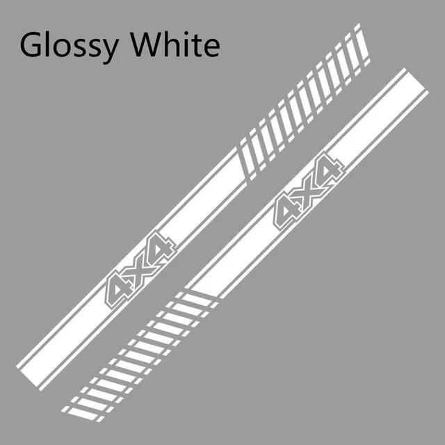 2Pcs DIY Decal Car Long Side Stripes Sticker Vinyl Film for LADA NIVA 4X4 Automobiles Decoration Auto Tuning Accessories