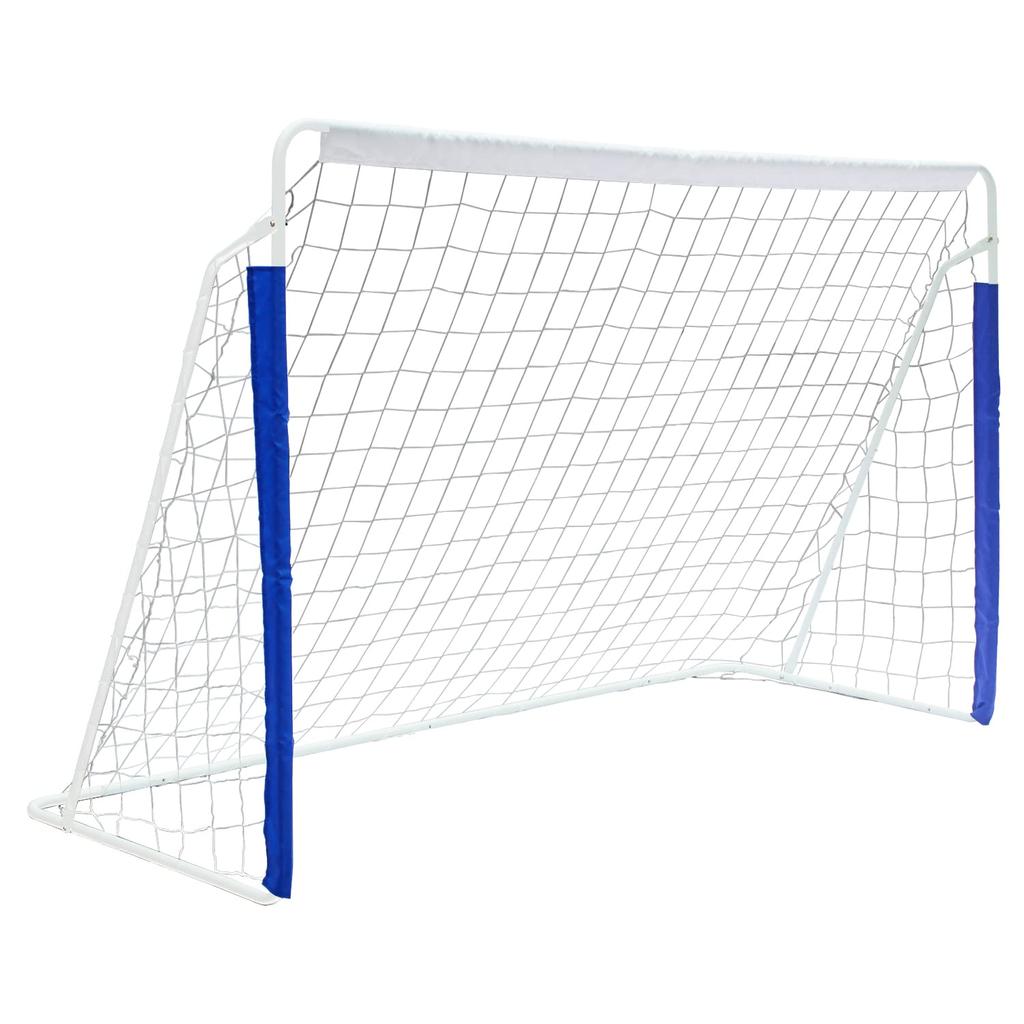243.8cm X 152.4(8x5FT) Soccer Goals for Backyard Portable Net Collapsible Metal Base, Quick Setup Net for Indoor Outdoor Training with Carry Bag