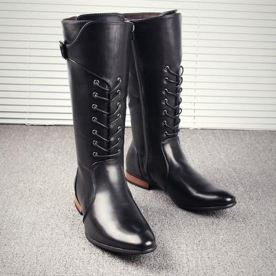 Autumn New High Quality Mens Long Boots British High-end Men Boots Designer Shoes Men Motorcycle Boots Knight Soft Leather Botas